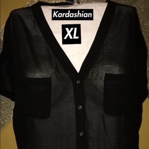 Kardashian kollection blouse  size XL